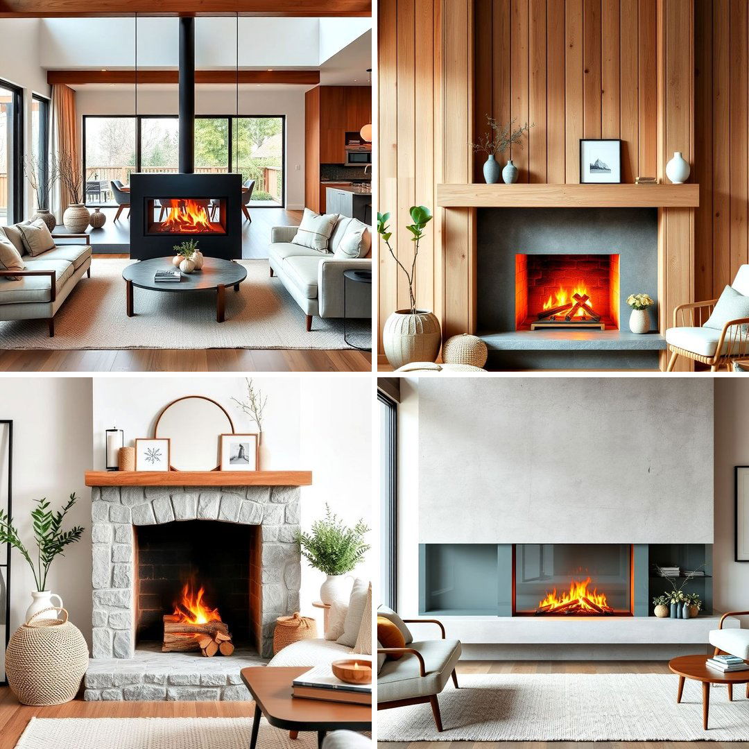 20 Scandinavian Fireplace Ideas for Cozy Warmth