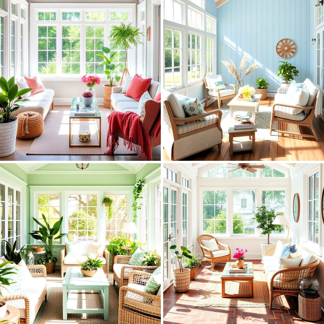 20 Sunroom Color Ideas to Brighten Your Indoor-Outdoor Space
