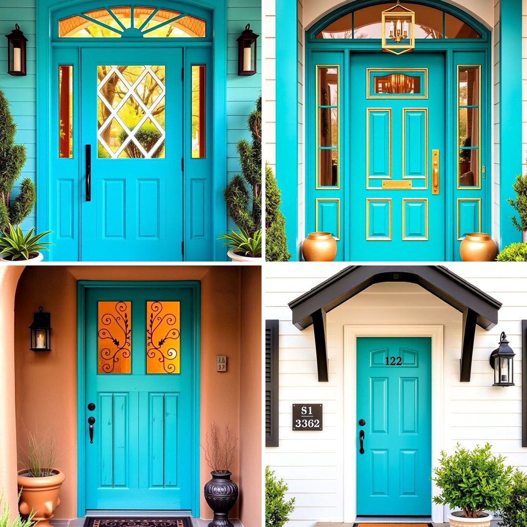 20 Turquoise Front Door Ideas to Boost Curb Appeal