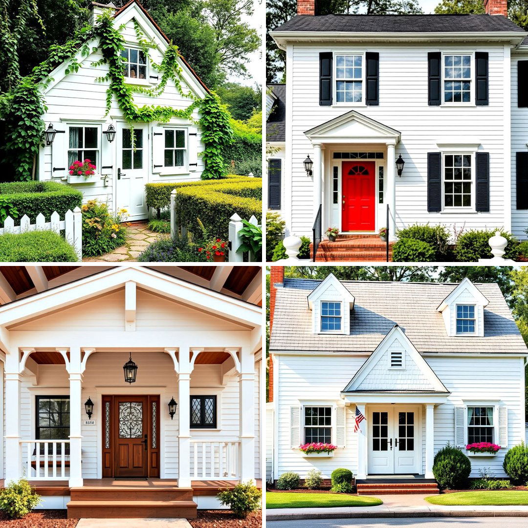 20 White Siding House Designs for a Clean and Timeless Exterior