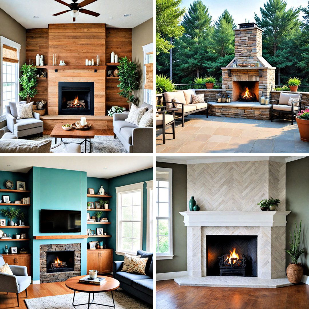 25 Corner Fireplace Ideas to Cozy Up Your Living Space