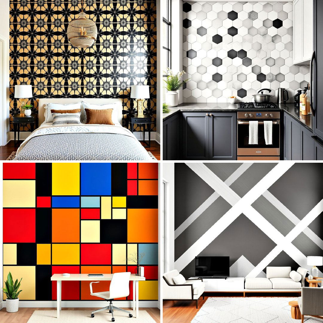 25 Geometric Accent Wall Ideas for Modern Spaces