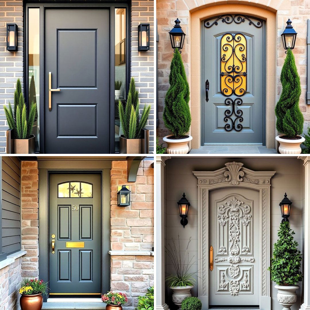 25 Grey Front Door Ideas for a Stylish Entrance