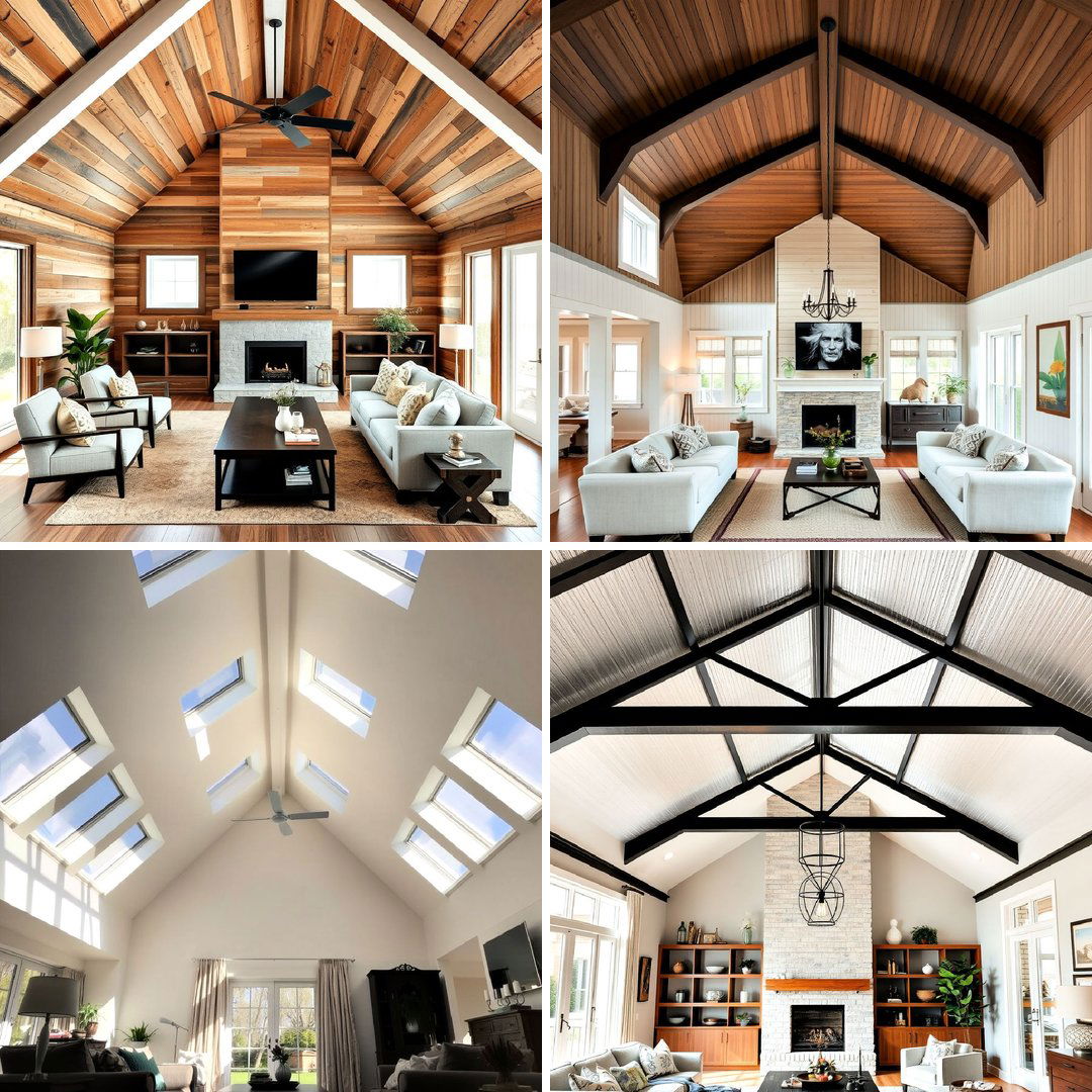 25 Living Room Vaulted Ceiling Ideas for Spacious Charm