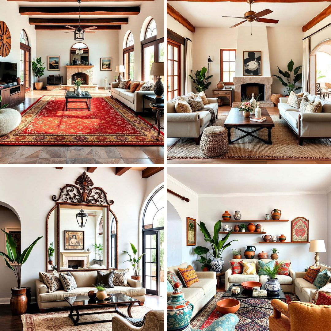 25 Spanish Style Living Room Ideas for Warmth