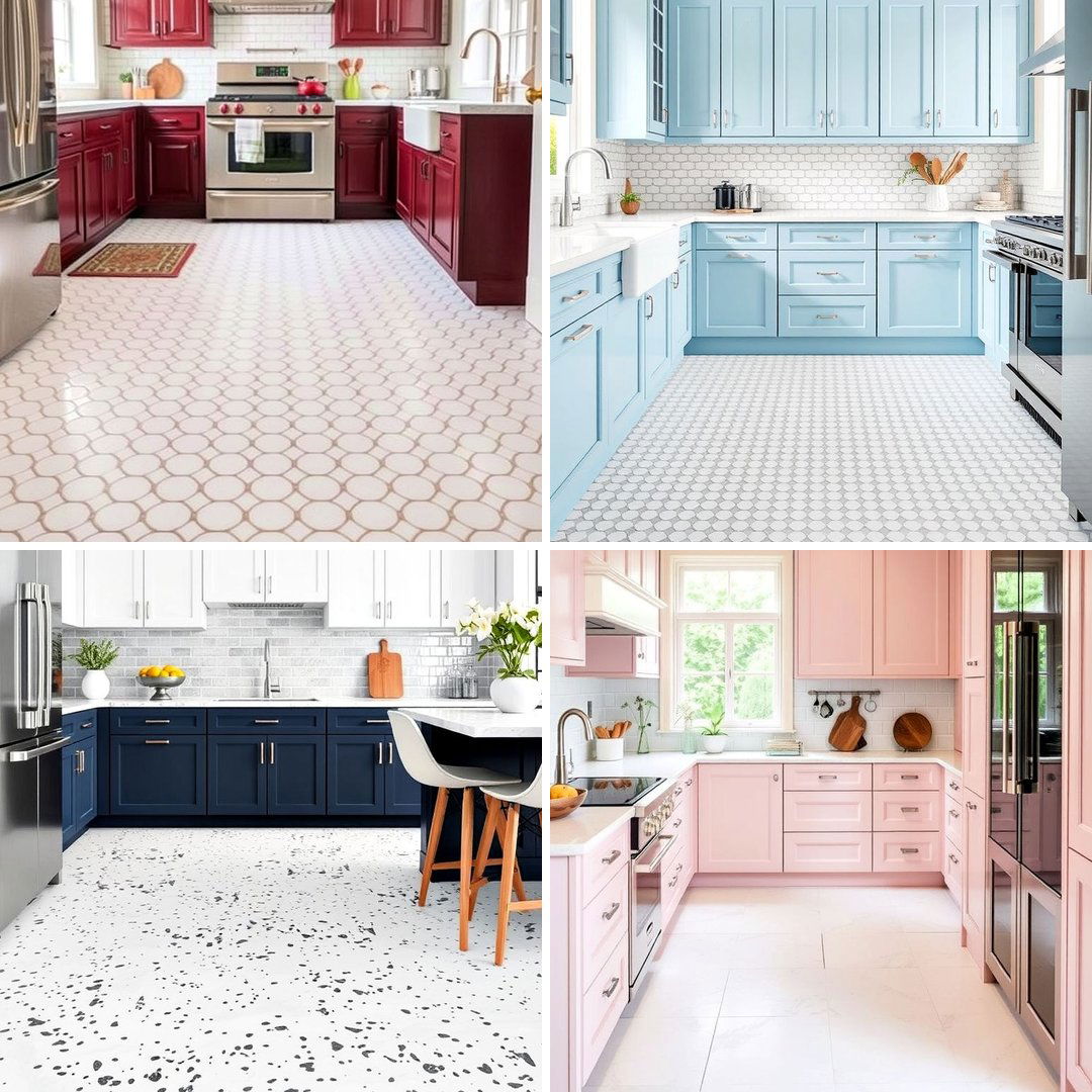 25 White Kitchen Floor Ideas for a Clean Look