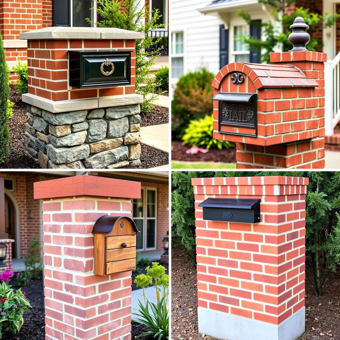30 Brick Mailbox Ideas to Elevate Your Curb Appeal