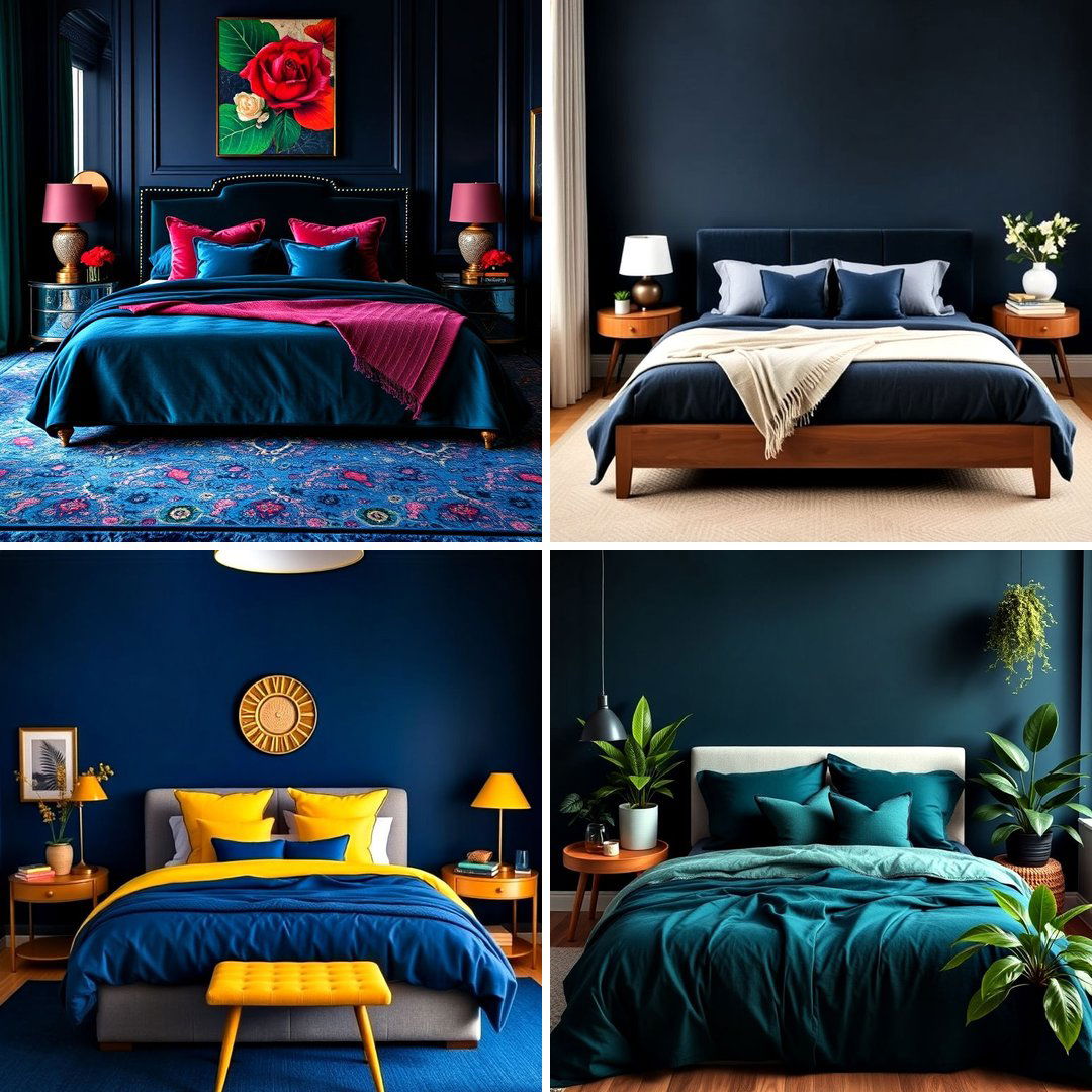 30 Dark Blue Bedroom Ideas for a Serene and Stylish Space