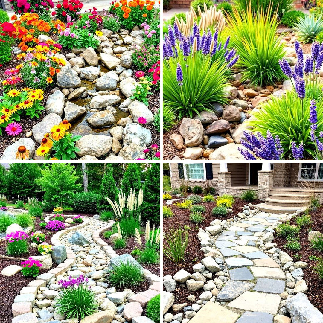 30 Front Yard Dry Creek Bed Landscaping Ideas