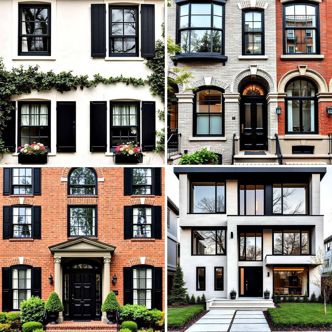 30 Houses With Black Windows for Bold Style