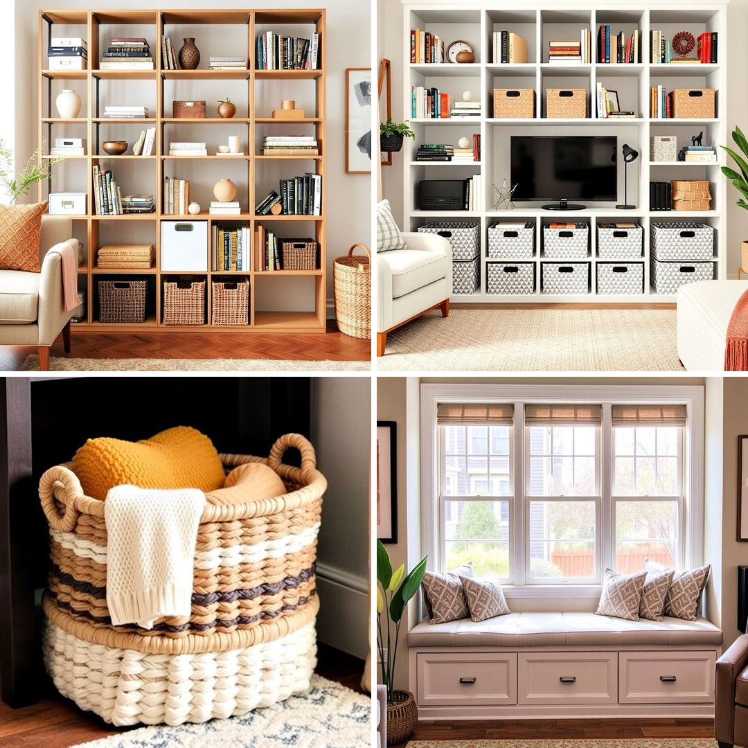 30 Living Room Storage Ideas to Maximize Your Space