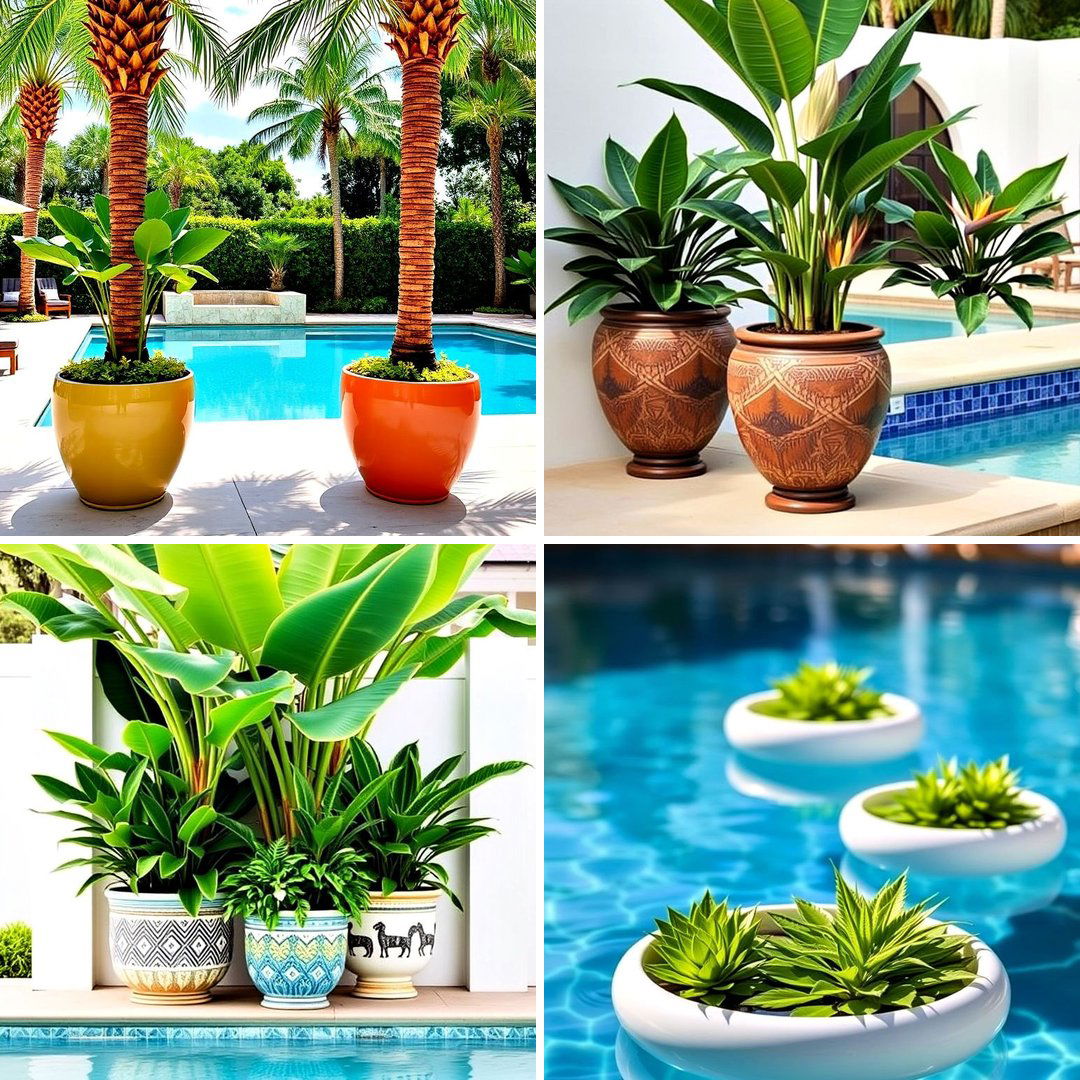 30 Pool Planter Ideas for a Lush Backyard Oasis