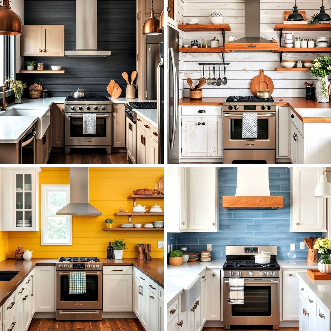 30 Shiplap Backsplash Ideas for Your Kitchen Makeover