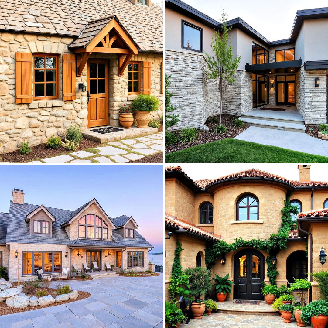 30 Stunning Stone Exterior Home Ideas for Curb Appeal