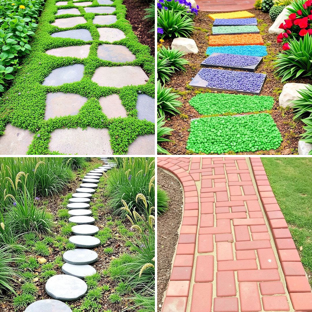 30 Unique Stepping Stone Walkway Ideas for Your Yard