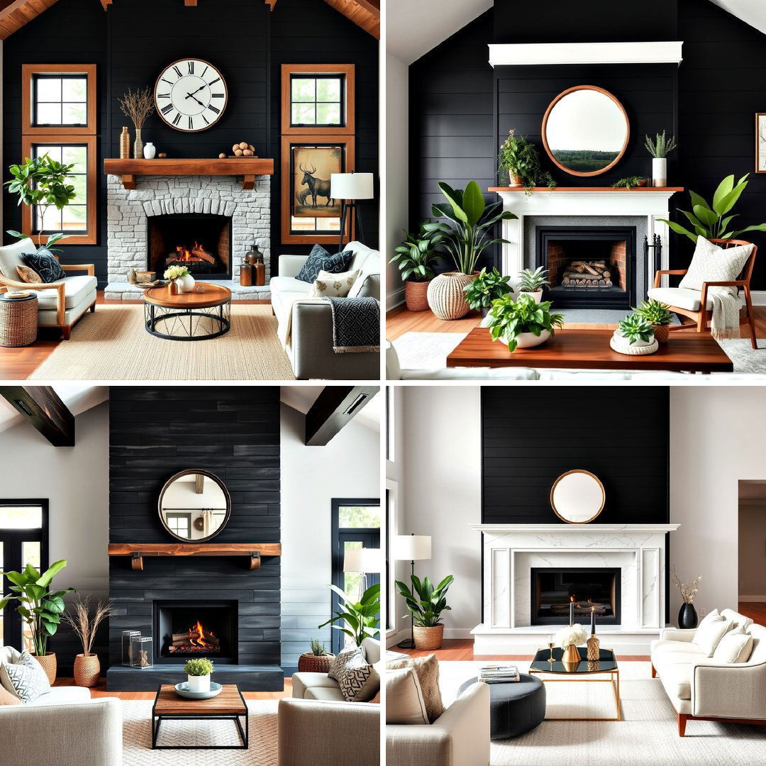 40 Black Shiplap Fireplace Ideas for a Bold and Cozy Focal Point
