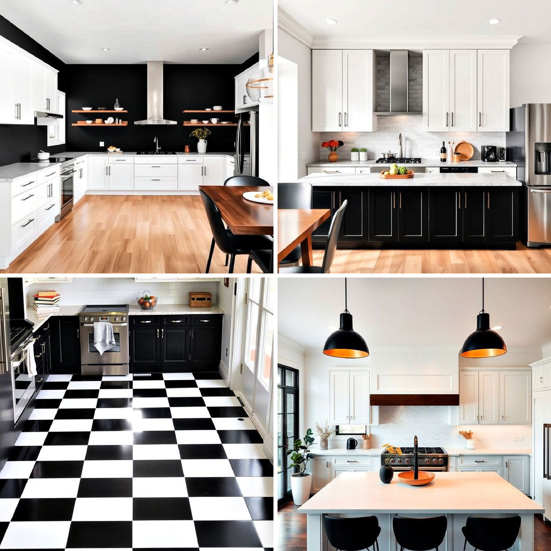 40 Black and White Kitchen Ideas for a Classic and Chic Space