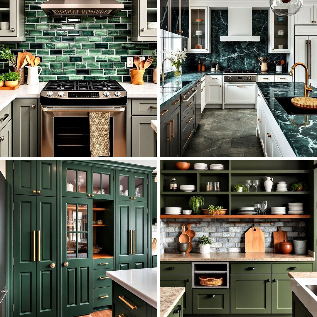 40 Dark Green Kitchen Ideas for a Bold and Stylish Look
