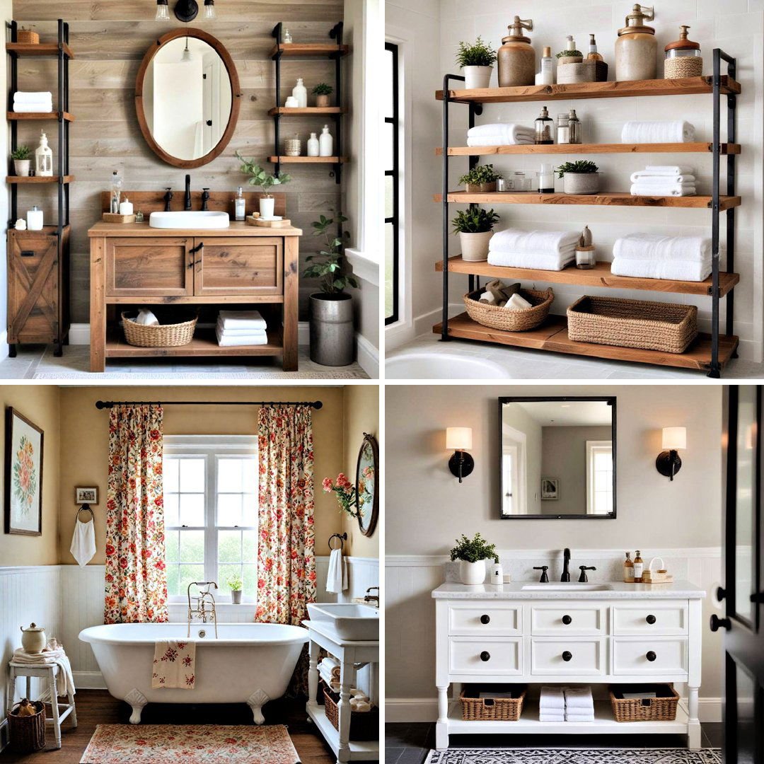 40 Farmhouse Bathroom Ideas for Rustic Charm