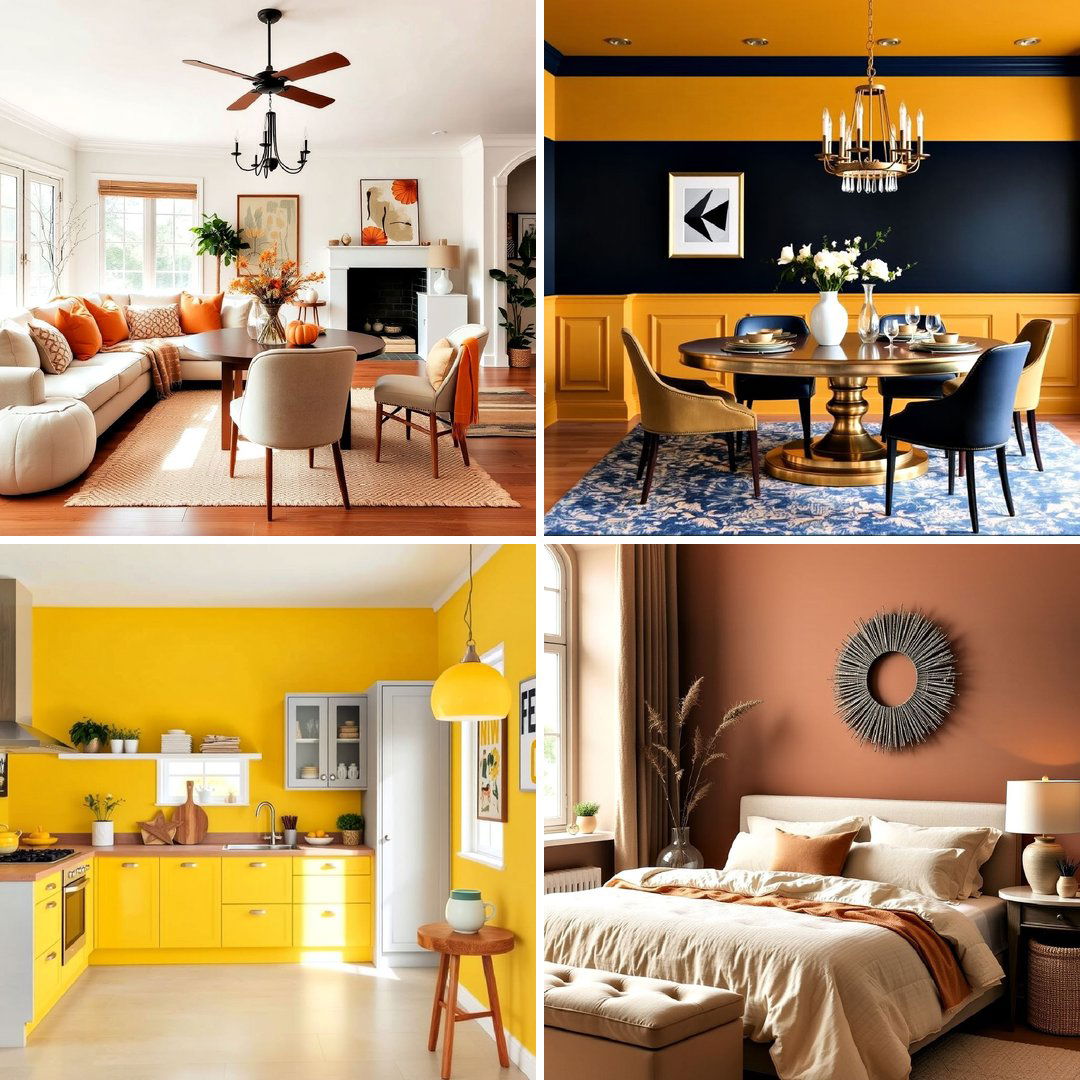 40 Warm Color Palettes for Every Room in the House