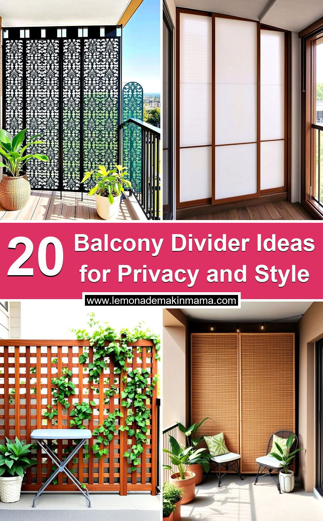 Balcony Divider Ideas for Privacy and Style