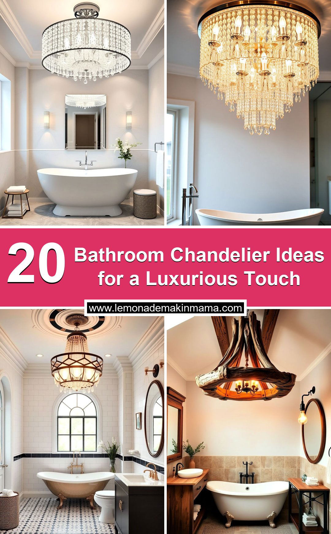 Bathroom Chandelier Ideas for a Luxurious Touch