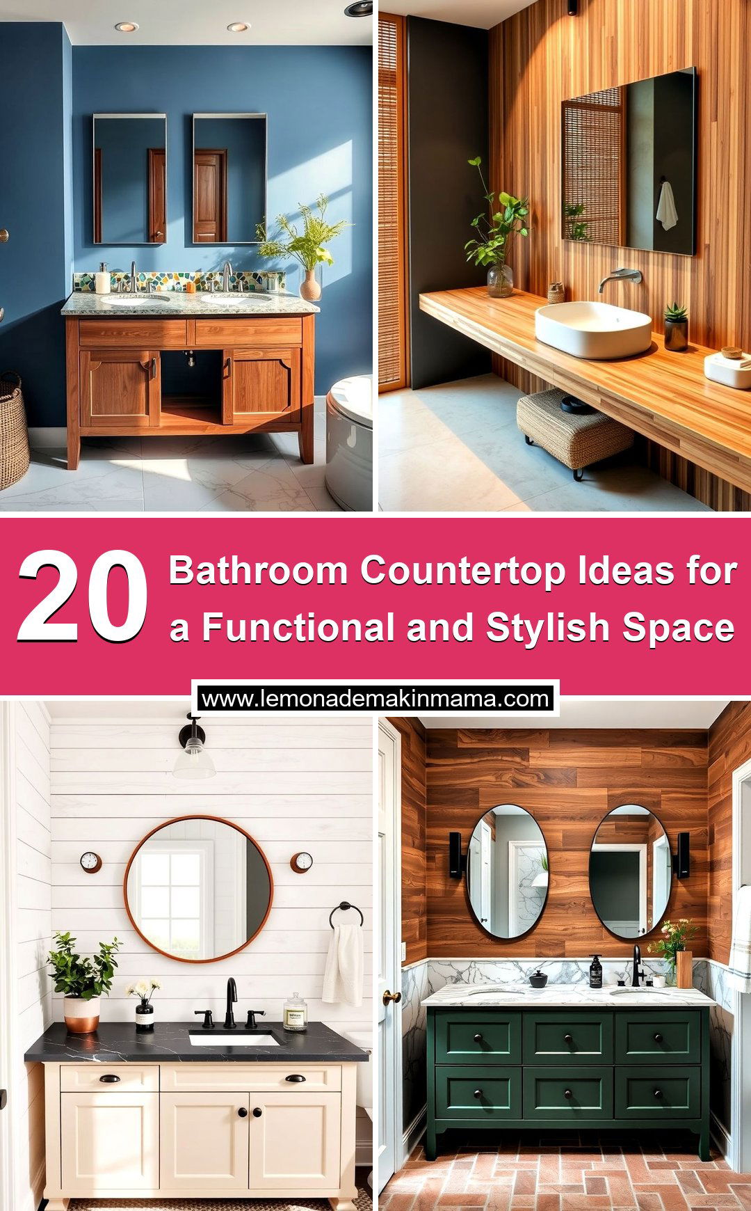 Bathroom Countertop Ideas for a Functional and Stylish Space