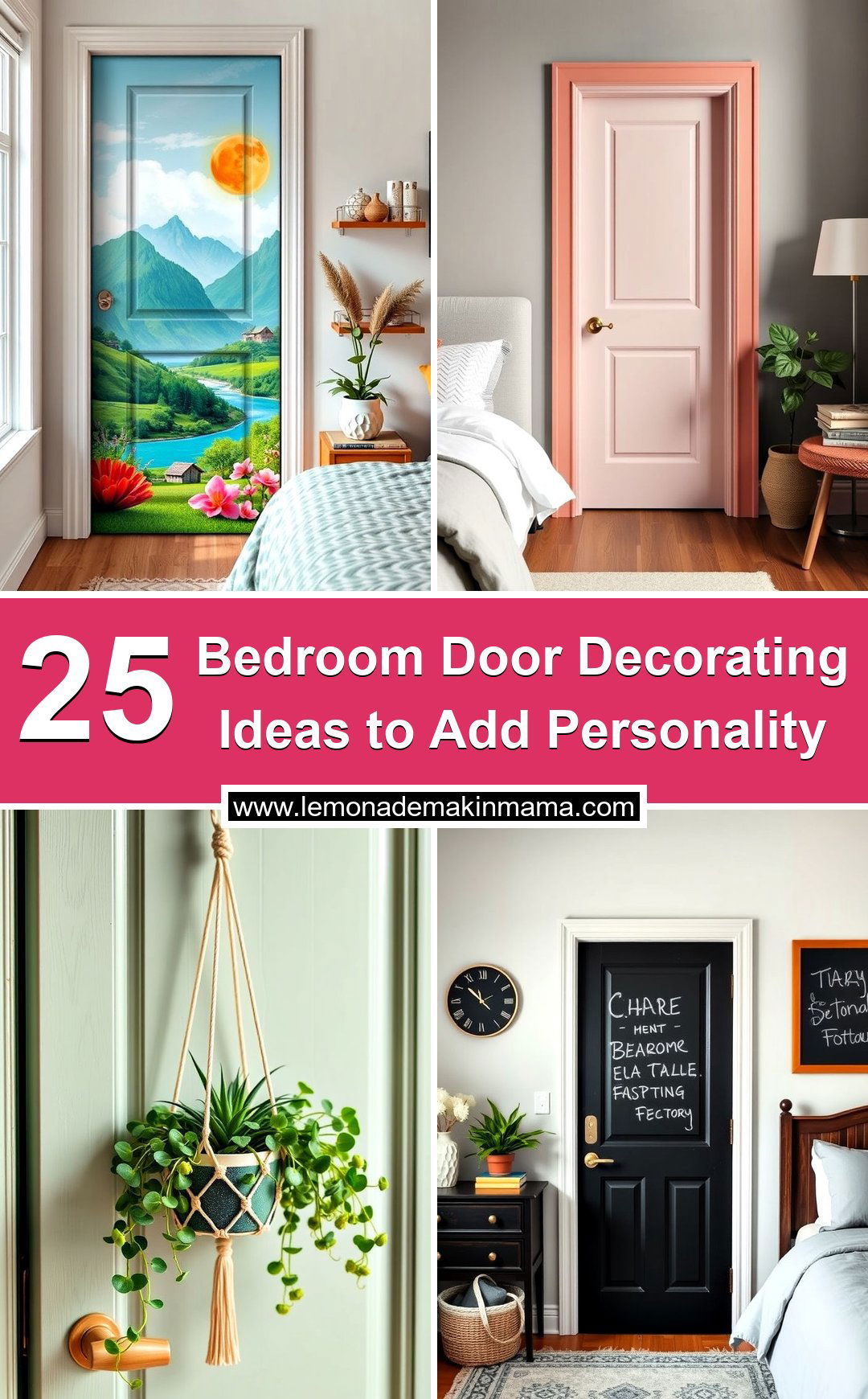Bedroom Door Decorating Ideas to Add Personality