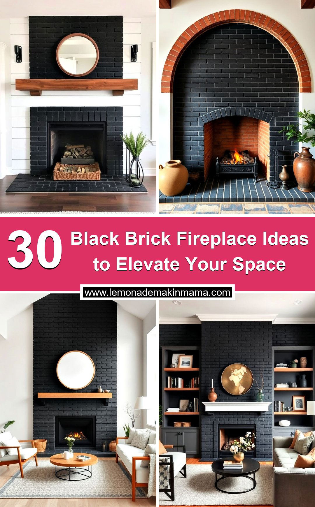 Black Brick Fireplace Ideas to Elevate Your Space