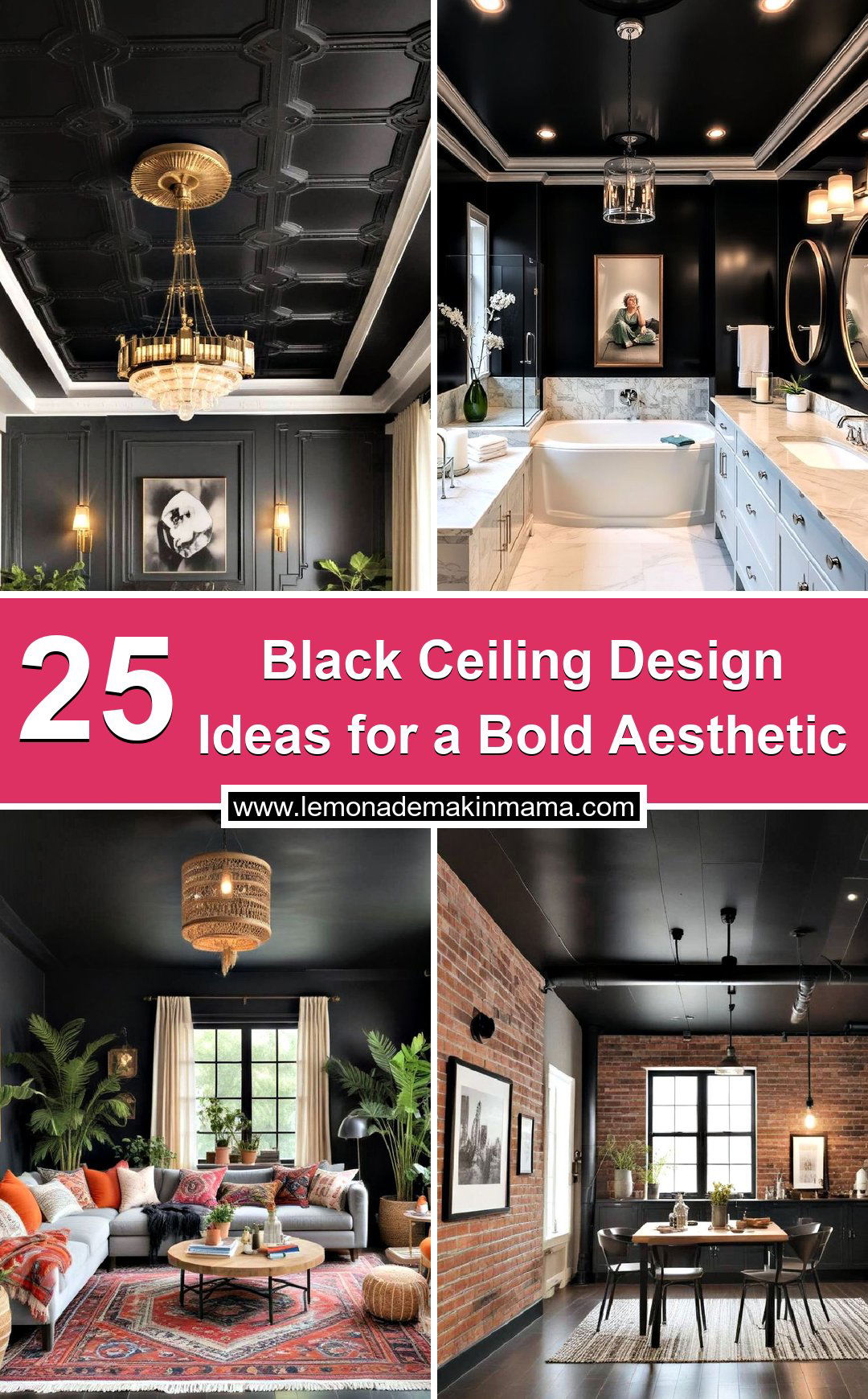 Black Ceiling Design Ideas for a Bold Aesthetic