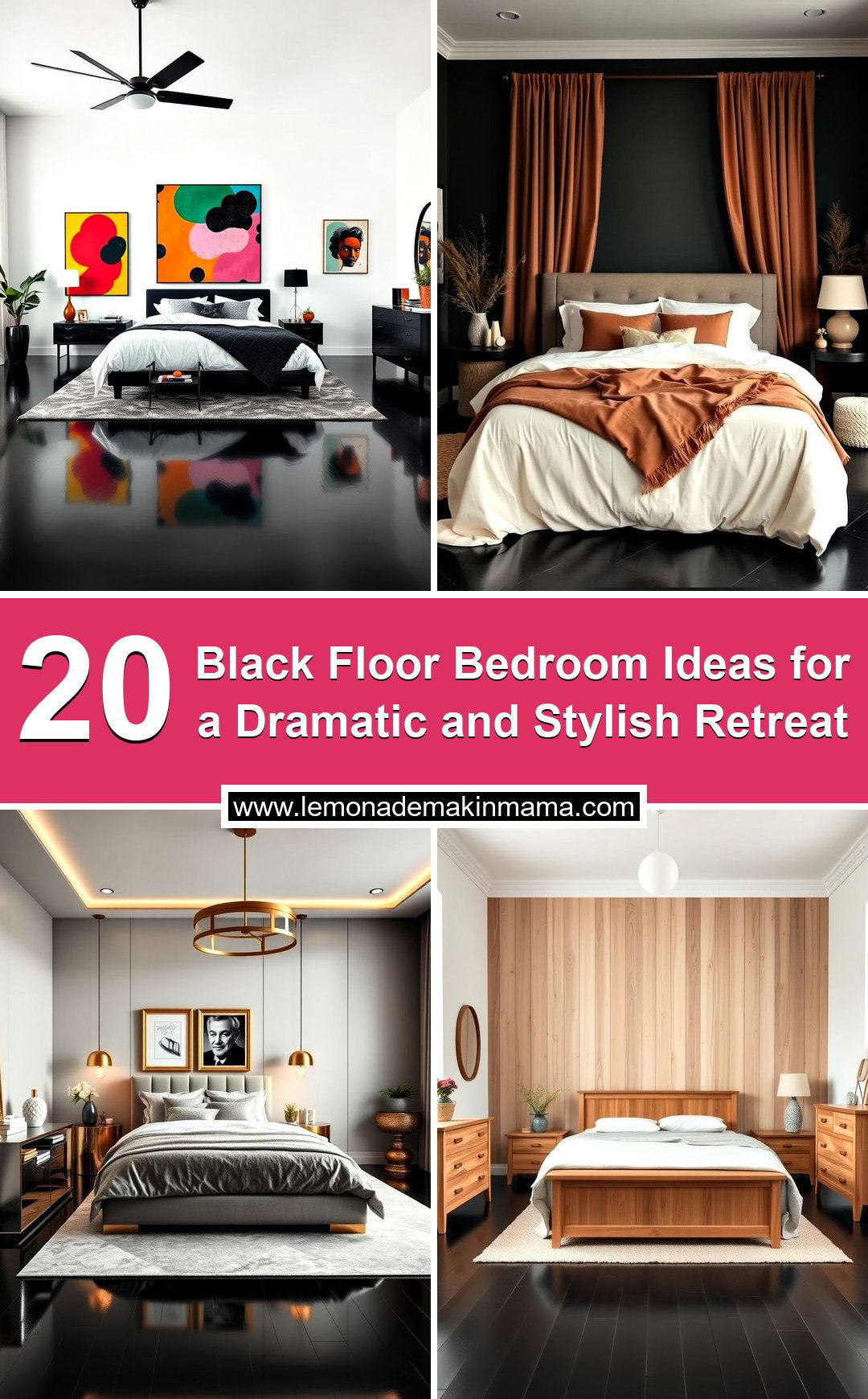 Black Floor Bedroom Ideas for a Dramatic and Stylish Retreat