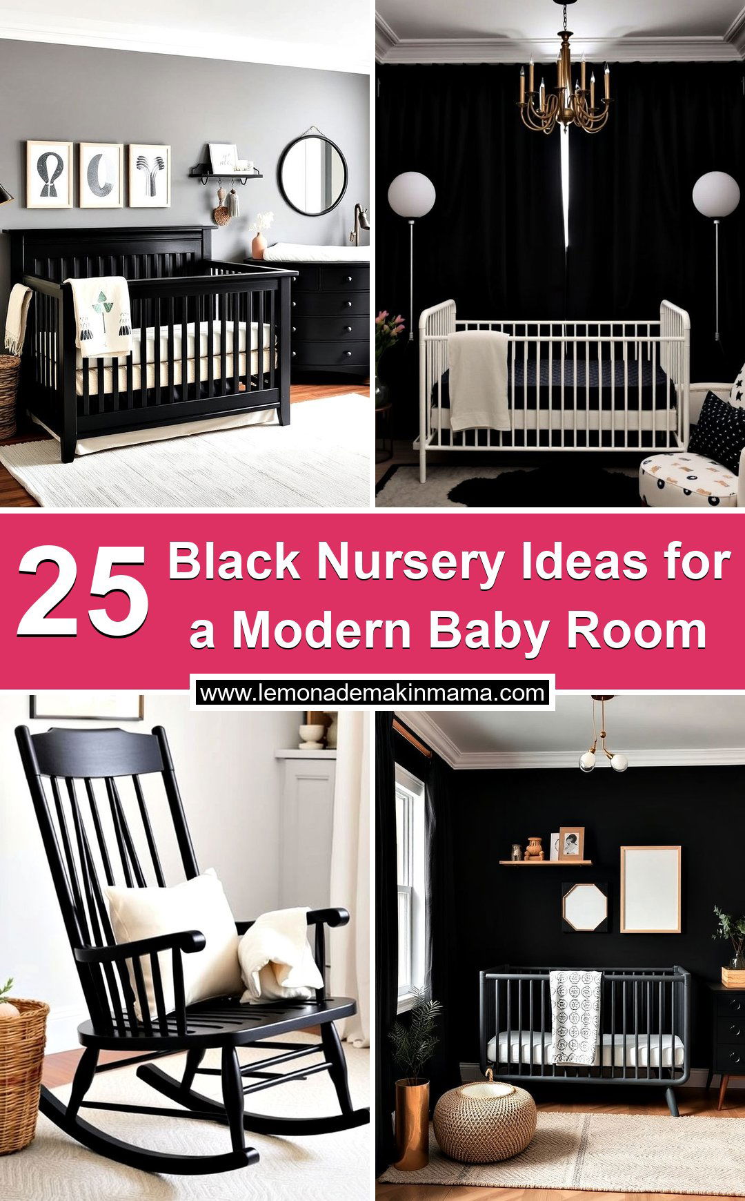 Black Nursery Ideas for a Modern Baby Room