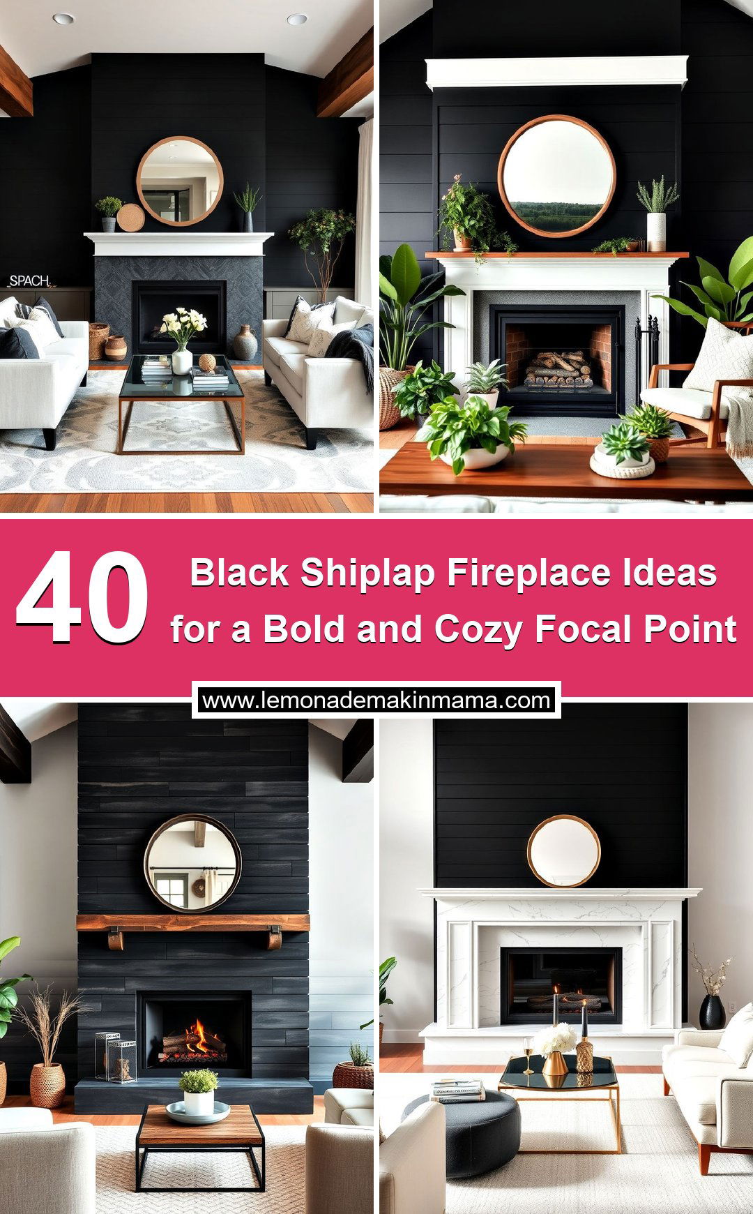 Black Shiplap Fireplace Ideas for a Bold and Cozy Focal Point