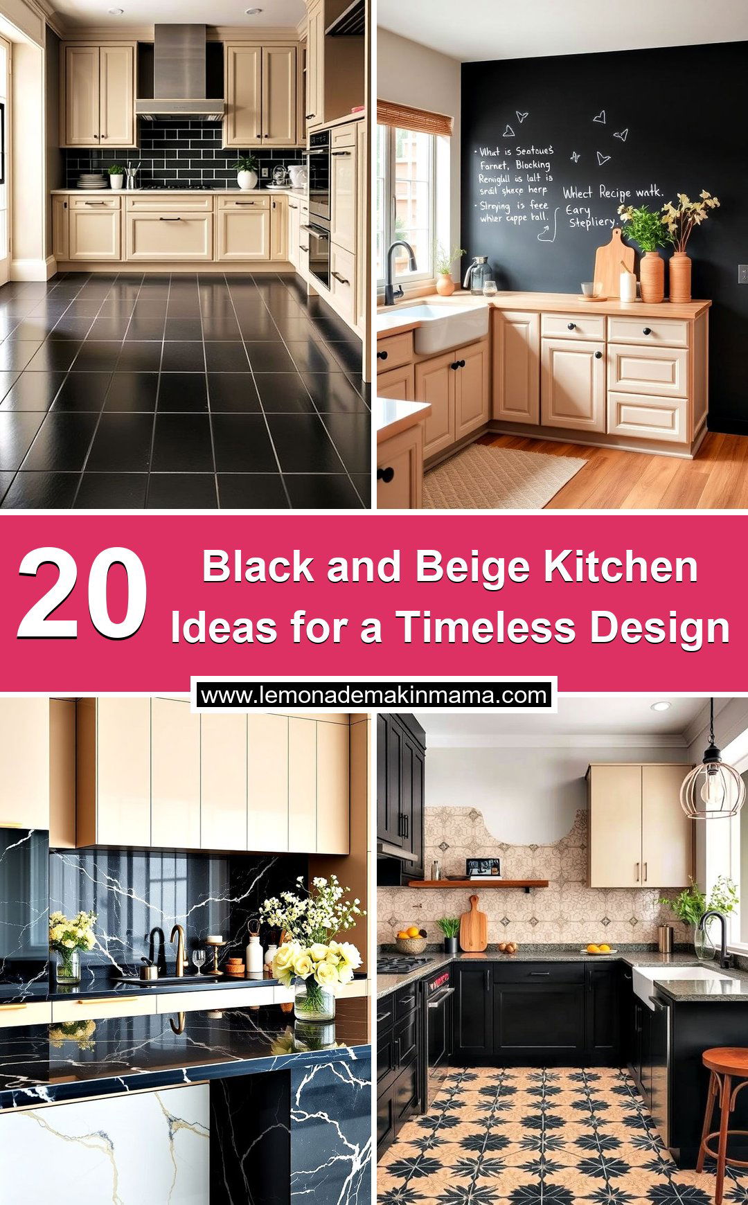 Black and Beige Kitchen Ideas for a Timeless Design