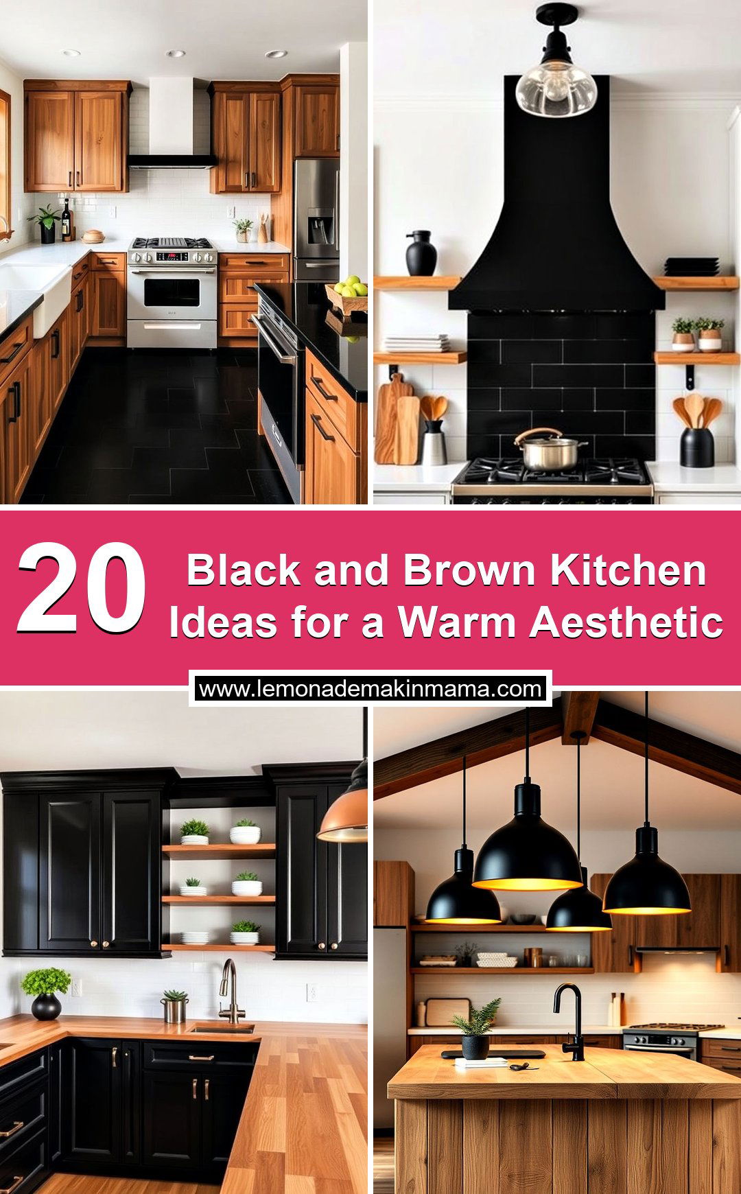 Black and Brown Kitchen Ideas for a Warm Aesthetic