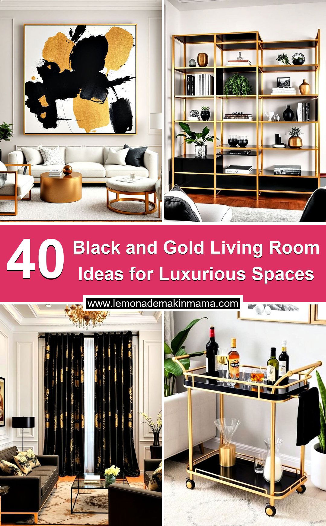 Black and Gold Living Room Ideas for Luxurious Spaces
