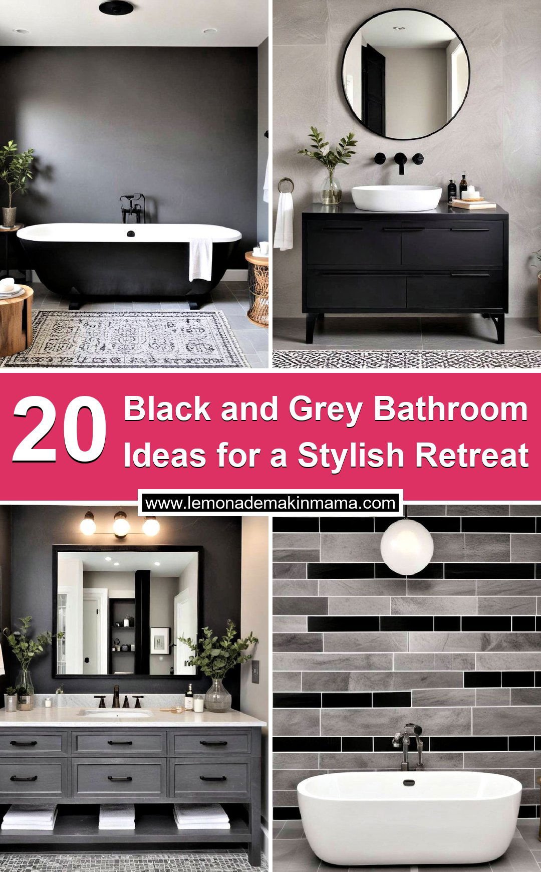 Black and Grey Bathroom Ideas for a Stylish Retreat