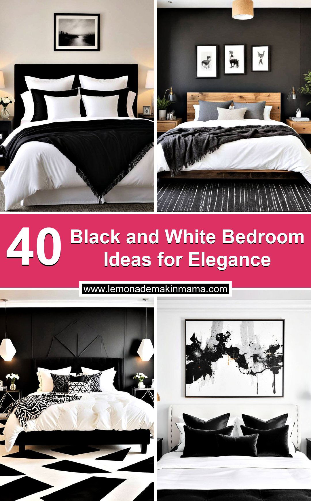 Black and White Bedroom Ideas for Elegance