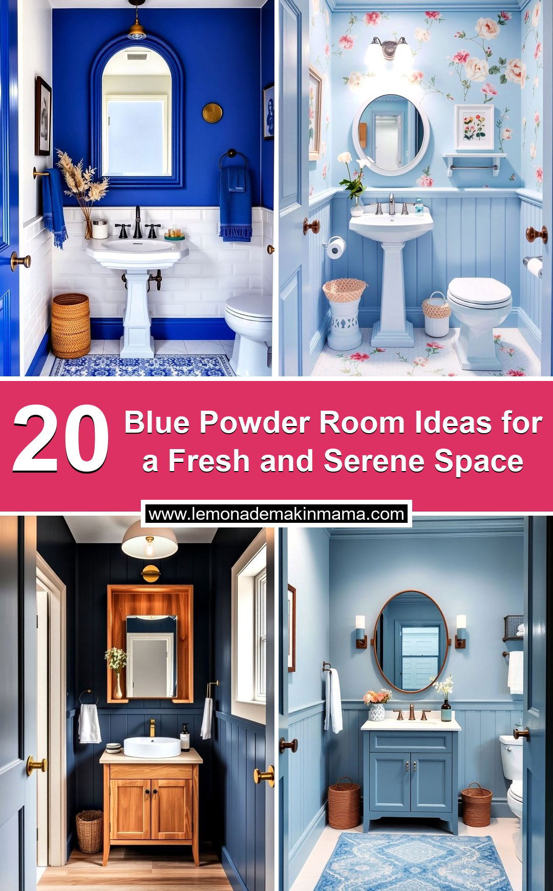 Blue Powder Room Ideas for a Fresh and Serene Space