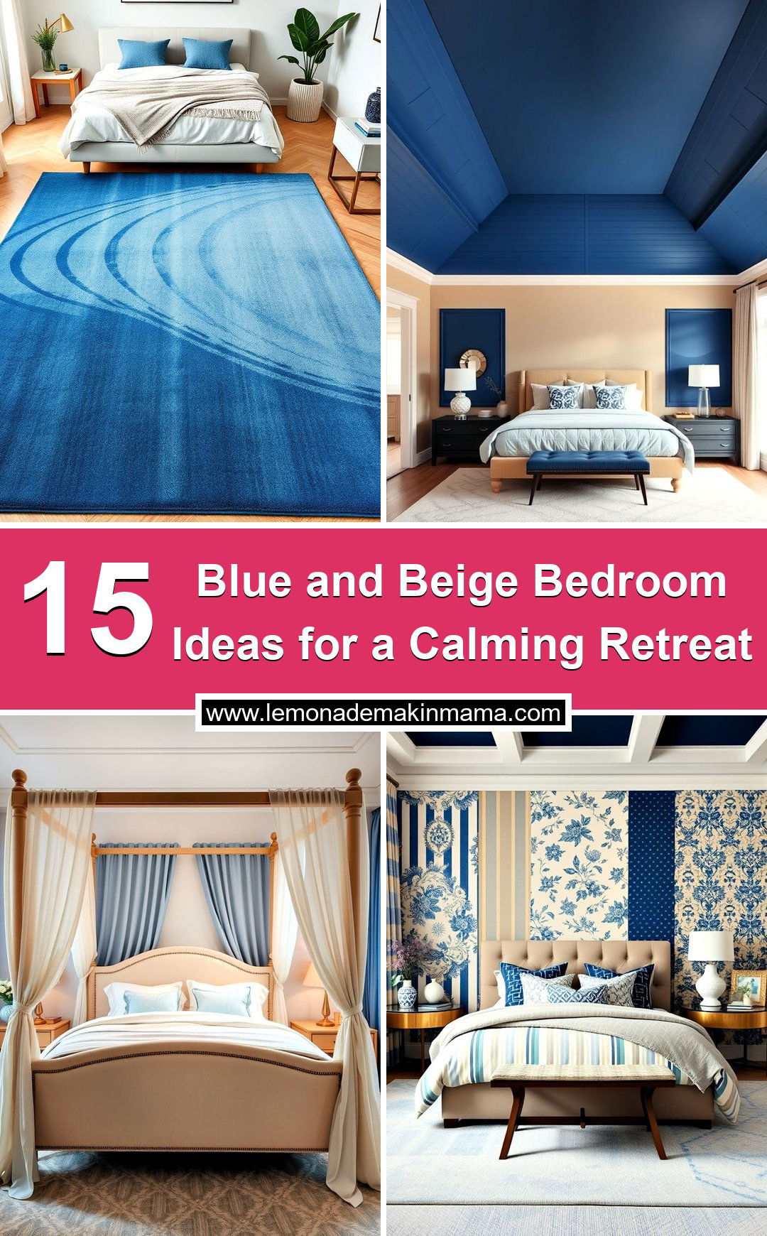 Blue and Beige Bedroom Ideas for a Calming Retreat