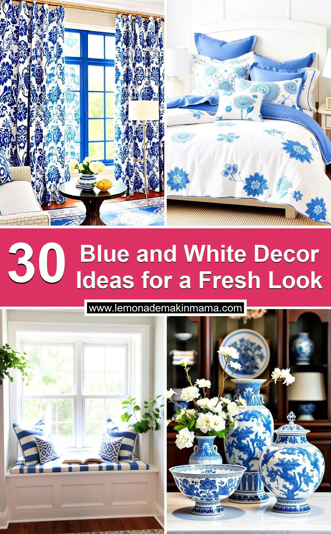 Blue and White Decor Ideas for a Fresh Look