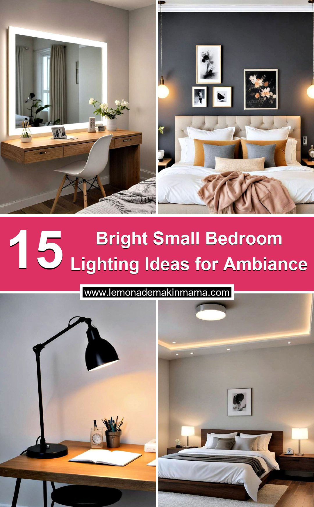 Bright Small Bedroom Lighting Ideas for Ambiance