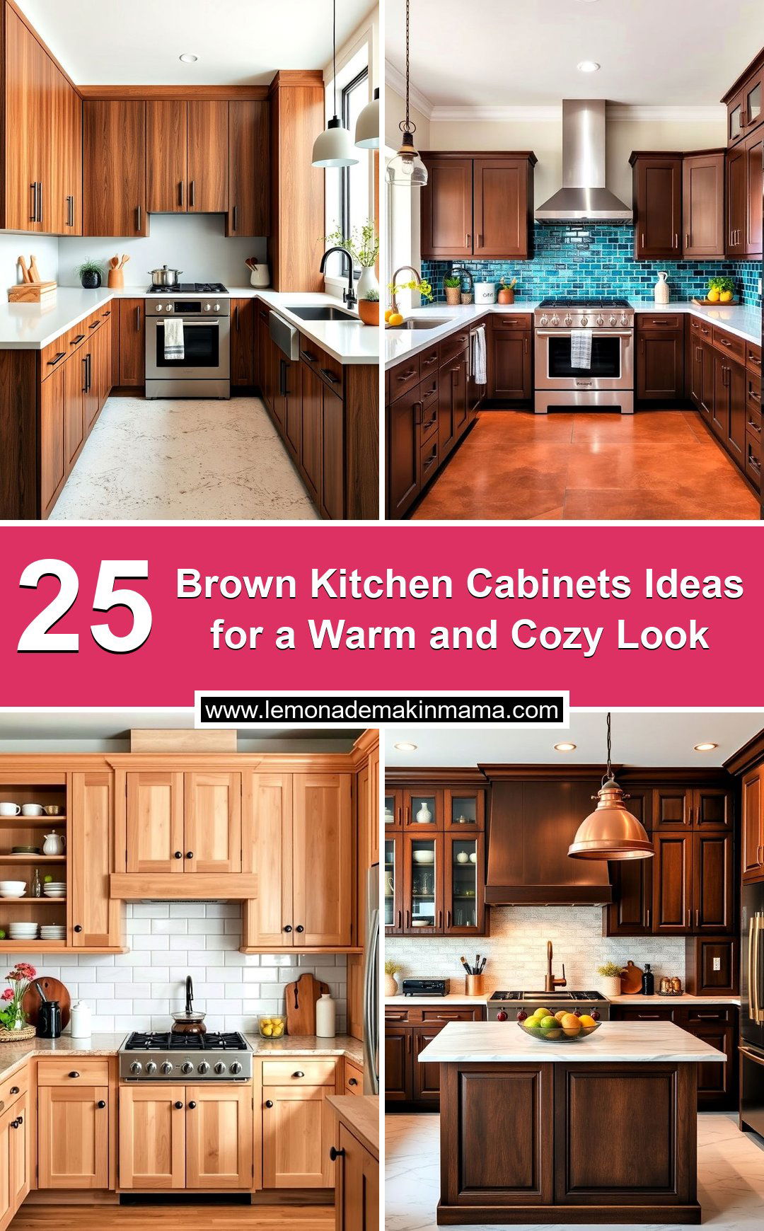 Brown Kitchen Cabinets Ideas for a Warm and Cozy Look