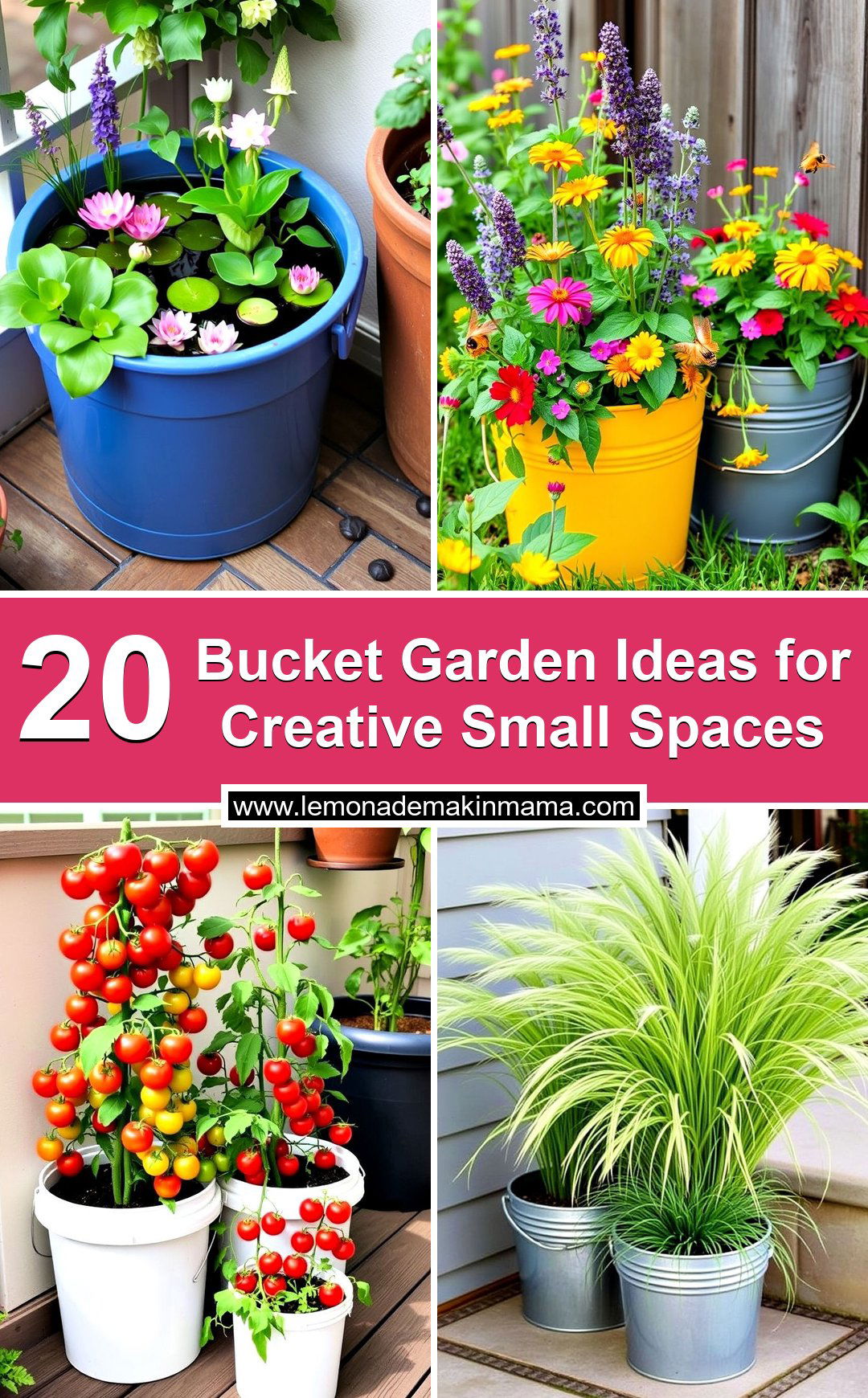 Bucket Garden Ideas for Creative Small Spaces