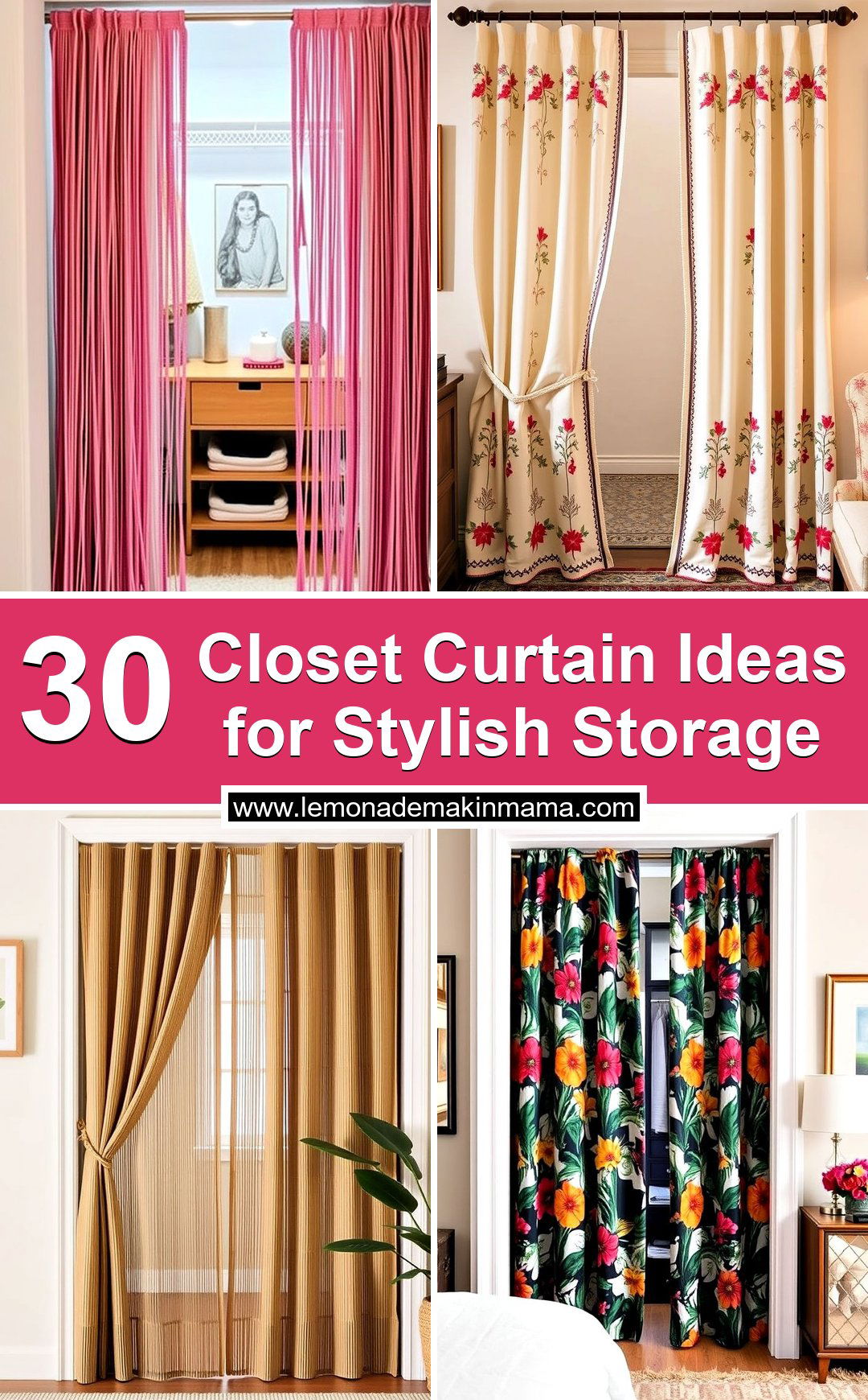 Closet Curtain Ideas for Stylish Storage
