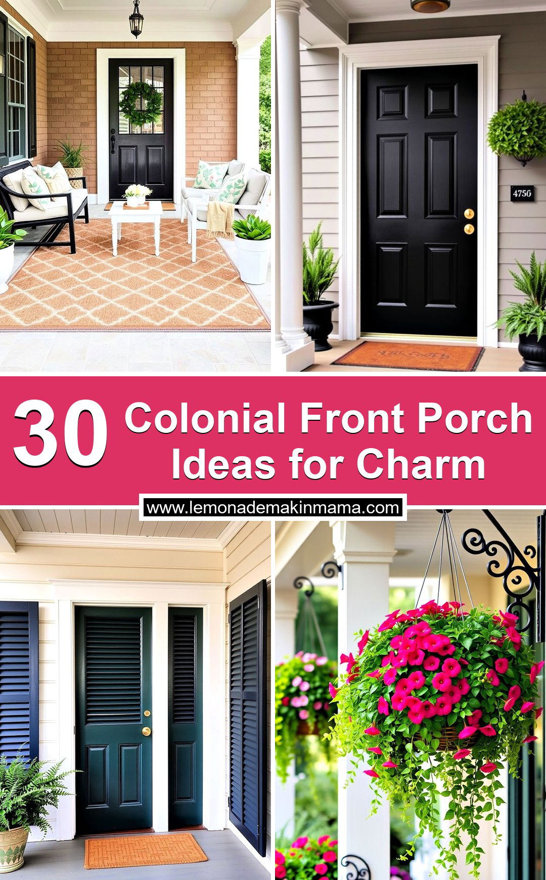Colonial Front Porch Ideas for Charm