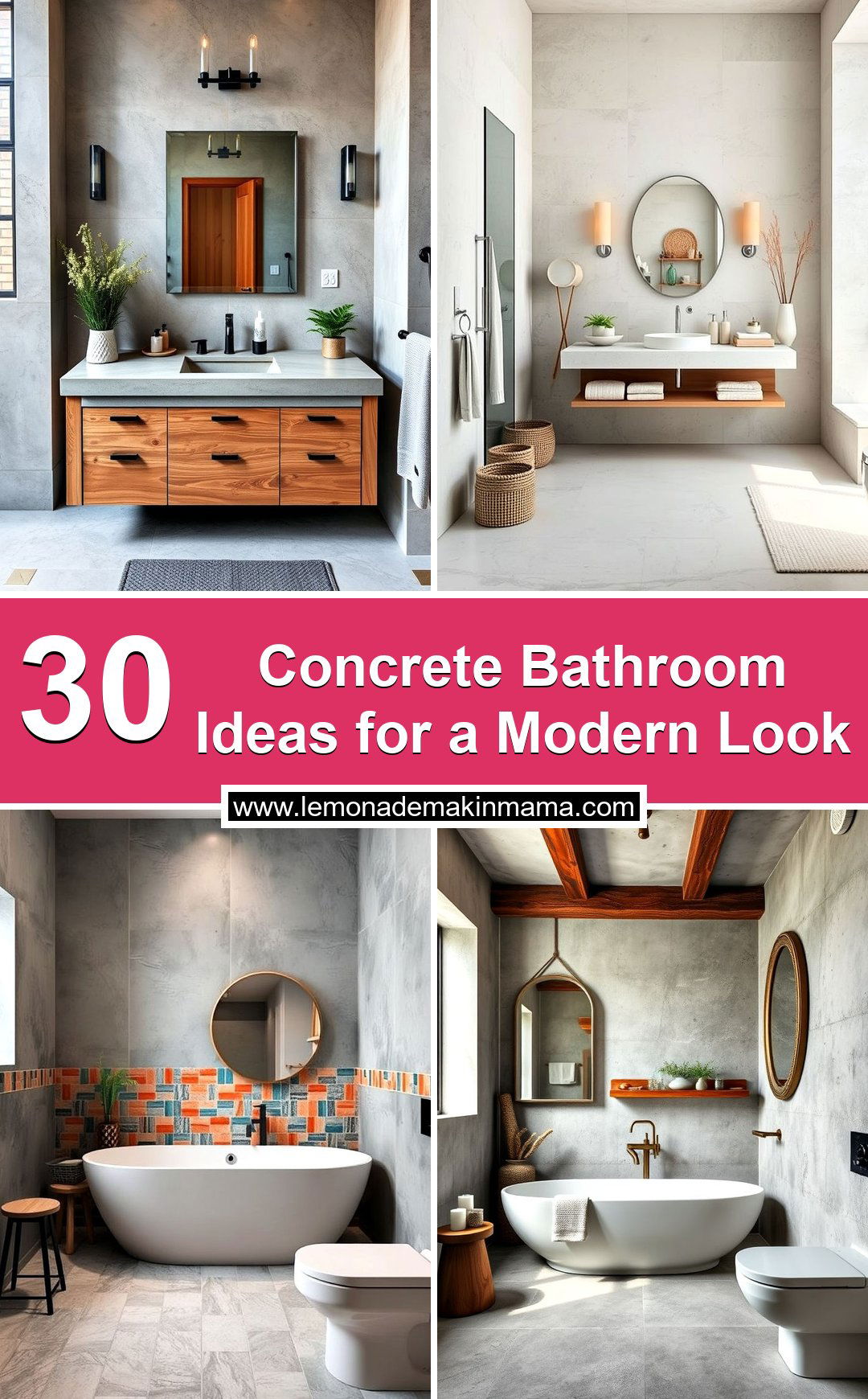 Concrete Bathroom Ideas for a Modern Look