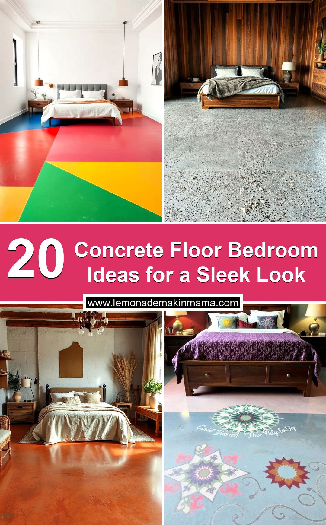 Concrete Floor Bedroom Ideas for a Sleek Look