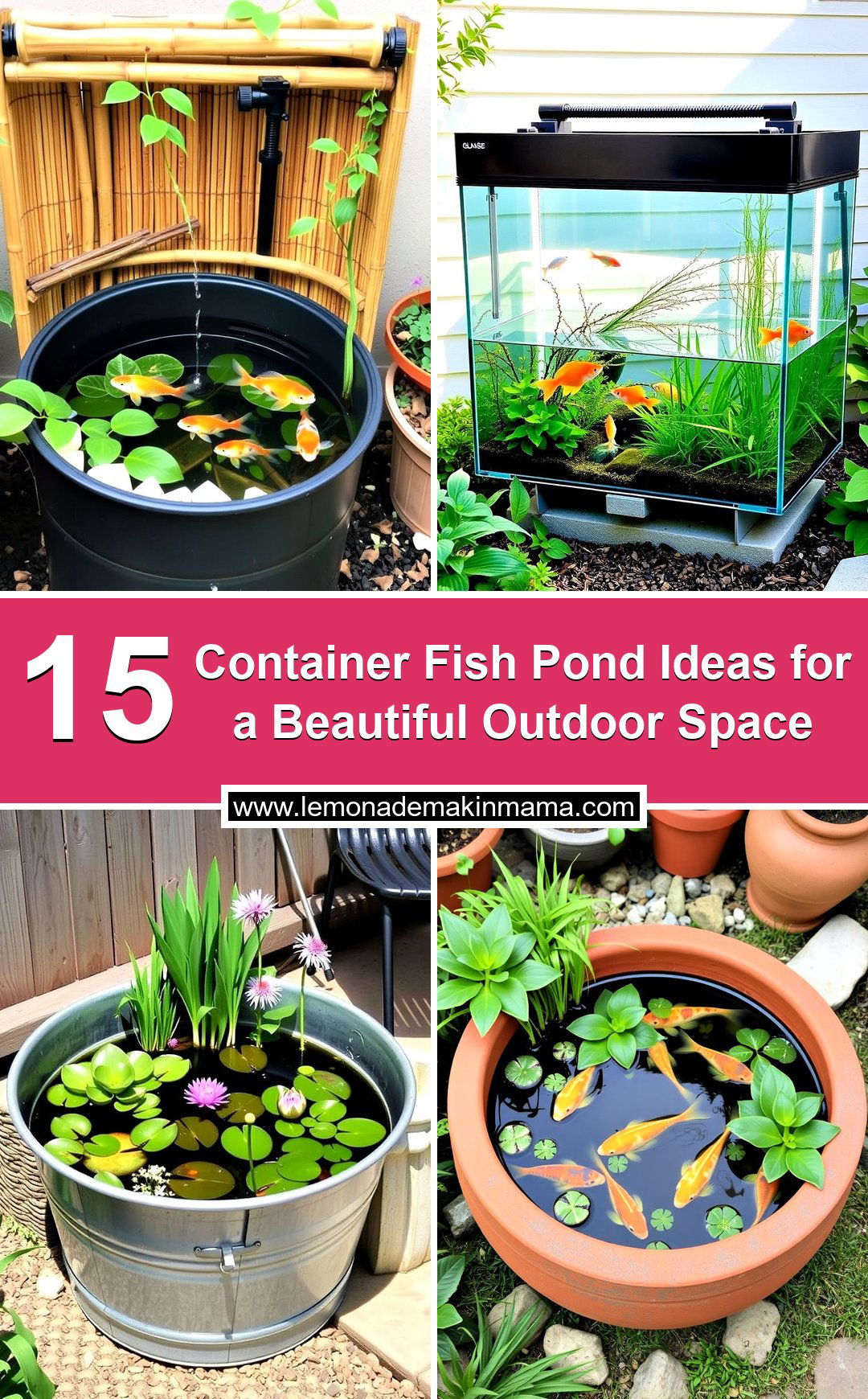Container Fish Pond Ideas for a Beautiful Outdoor Space