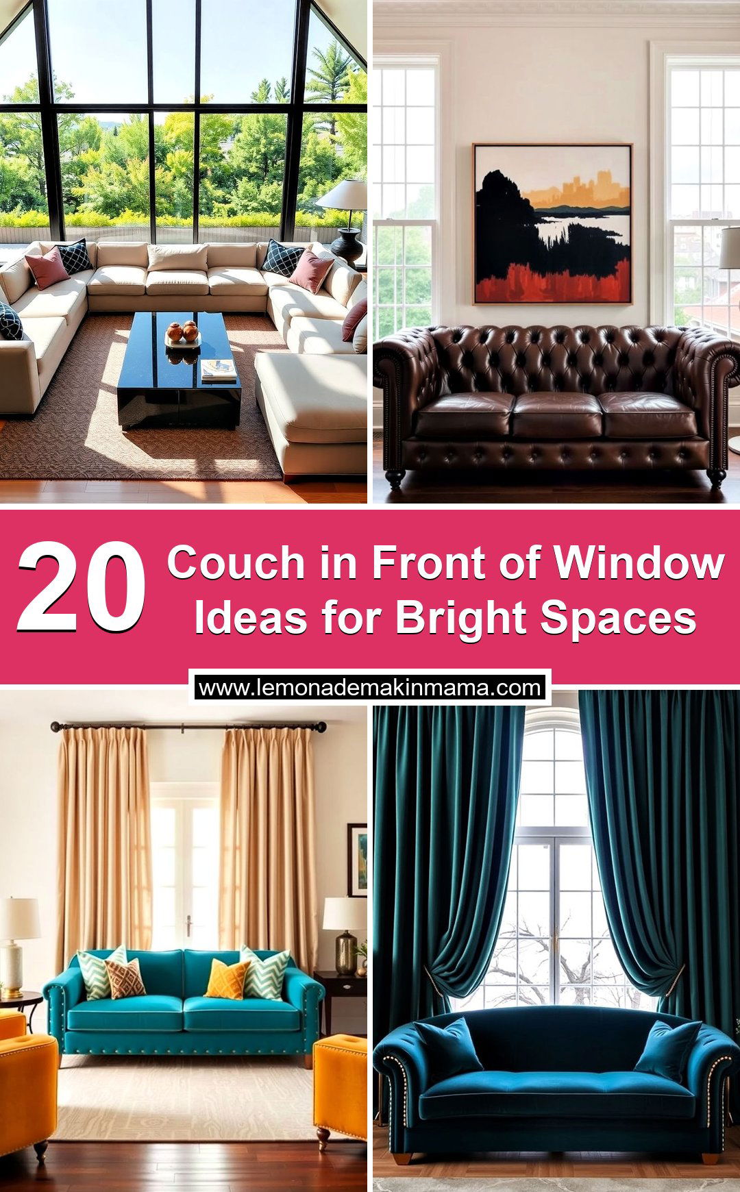 Couch in Front of Window Ideas for Bright Spaces
